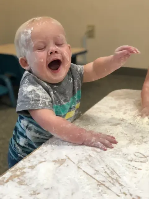 Cornstarch Child Covered
